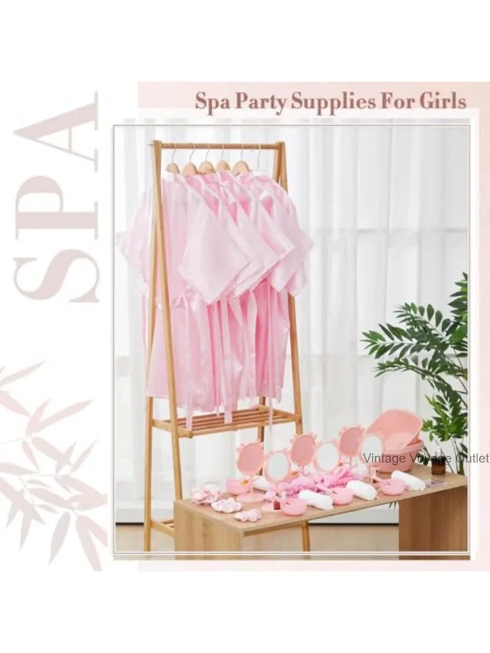 Girls Spa Party Set 6 Robes with Accessories Kit for Sleepover